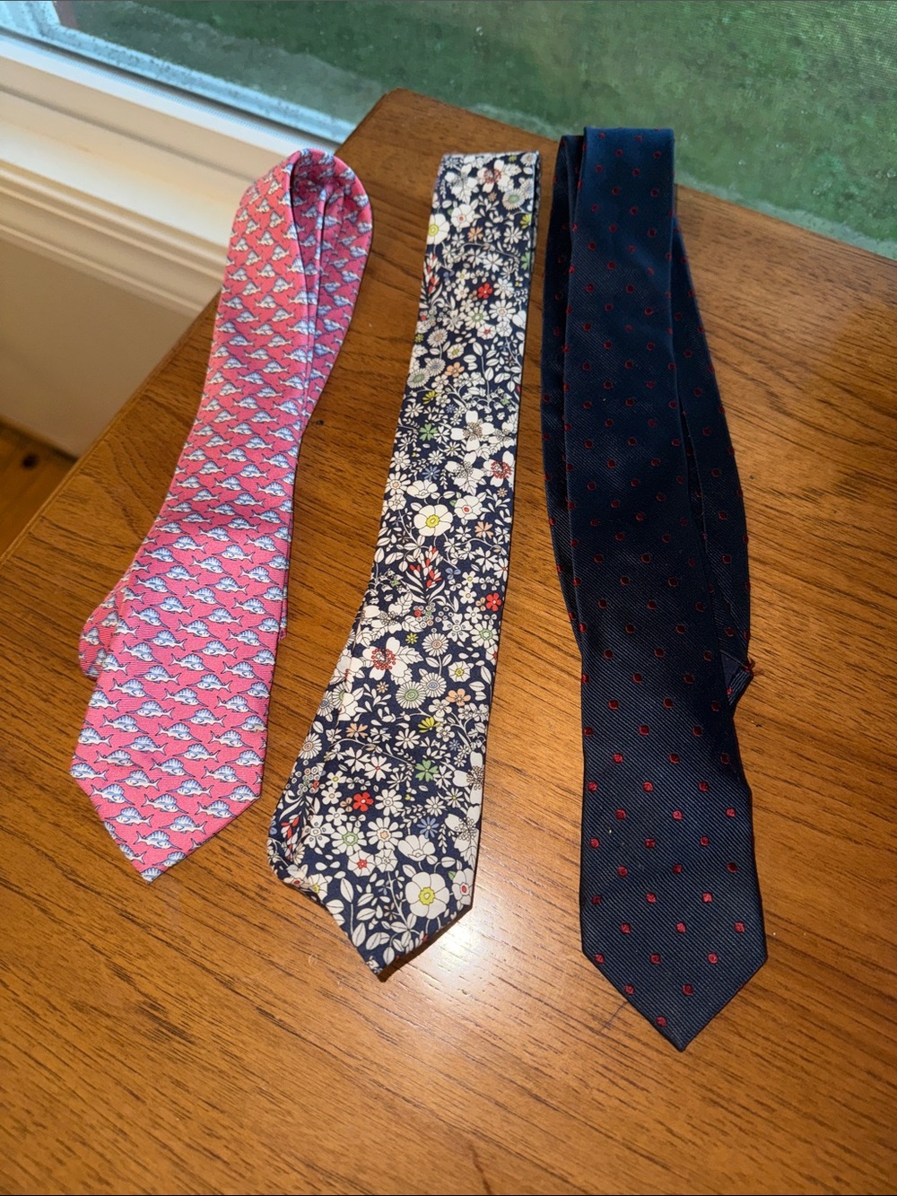 Crewcuts Pink, Navy & Floral Kids Necktie Trio